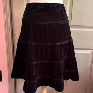 Derek Heart Girls Black Velvet Skirt Size XL-16